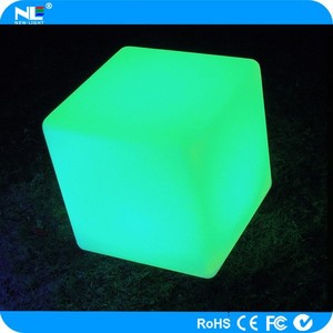 Cubo LED para Exteriores/ Cubo Luminoso LED/ Muebles de Plástico LED para Decoración de Bares y Discotecas - Product Image 4