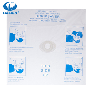 Compower pronto soccorso monouso rianimazione emergenza respirazione bocca a bocca Cpr Manikin maschera - Product Image 2
