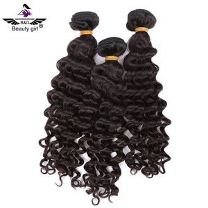 Extensiones de Cabello peruano virgen, extensiones de pelo ondulado profundo con cierre en Dubái, extensión de pelo de Ciudad del Cabo con banda de goma - Product Image 6