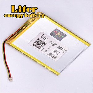 Socket 1.0-3 P 376996 2800 mah 3.7 V rechargeable flat pure 3.7 v lipo lithium battery for mosquito lamp - Product Image 1