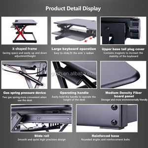 โต๊ะวางแล็บท็อป,โต๊ะยืนปรับความสูงได้ตามหลักสรีรศาสตร์ - Product Image 5