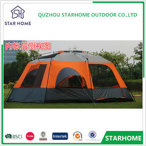 Ticaret güvencesi <span class=keywords><strong>5</strong></span> -8 kişi 210T turuncu kamp açık 215cm yükseklik su geçirmez parti aile büyük çadır - Product Image 5