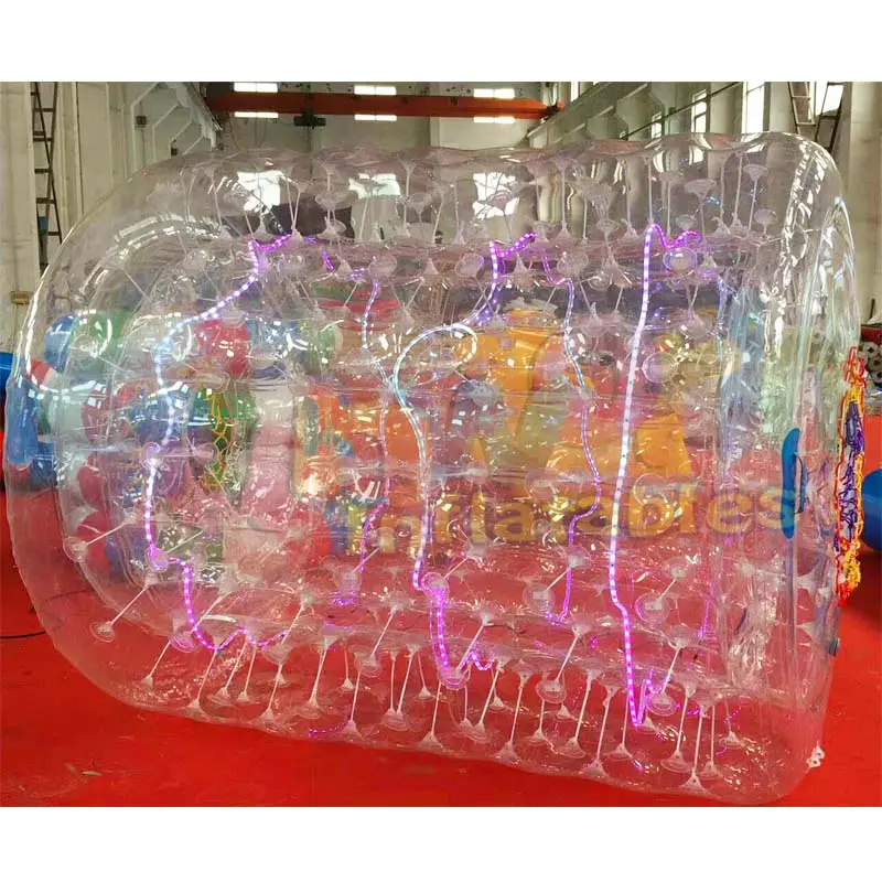Inflatable बुलबुला रोलर सिलेंडर रोलर zorb गेंद inflatable पानी चलने रोलर गेंद