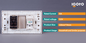 Igoto Estilo Americano N580 salida de datos de <span class=keywords><strong>toma</strong></span> de pared <span class=keywords><strong>rj45</strong></span> - Product Image 3