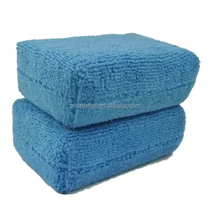 Auto Detaillering Buffing Polijsten Cleaning Blauw Vierkant Wasstraat Spons Foam Pad Microfiber Wax Applicator