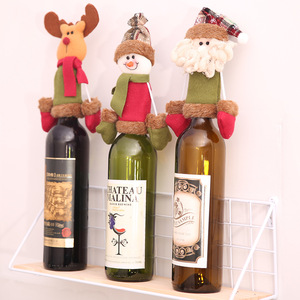 Decorazione Natalizia all'Ingrosso, <span class=keywords><strong>Copribottiglia</strong></span> per Vino a Forma di Cartone Animato, Colore Champagne - Product Image 2