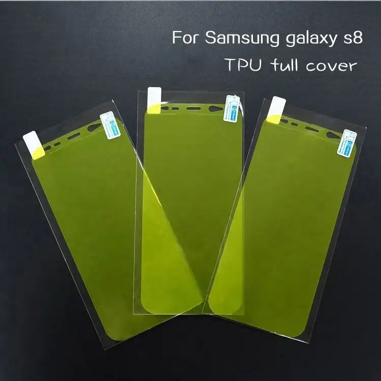 EUA raw material Curva cobertura completa TPU film protector de ecrã para Samsung Galaxy Note 8