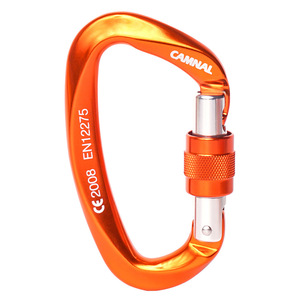 Aluminium D Shaped Swivel Rock Climbing Carabiner