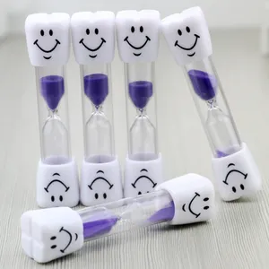 टाइमर बैंगनी रंग Suppliers-दंत प्रचारक उपहार के लिए डॉक्टरों 3 मिनट टूथ ब्रश मुस्कुराता हुआ चेहरा रेत टाइमर Hourglass