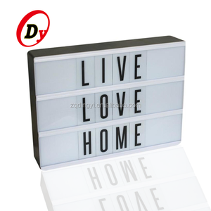 tailles cinématographique lightbox 12 W consommation d'énergie acrylique alphabet lettre signe avec led lumière - Product Image 1