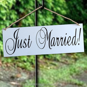 Romántica casado carta signos de boda de madera para Photpbooth Prop fiesta evento - Product Image 1