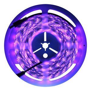 5เมตร3528 DC12V 60 Leds/<span class=keywords><strong>m</strong></span> กันน้ำที่มีความยืดหยุ่นยูวีแสงสีดำนำแสงแถบที่มี2A อะแดปเตอร์ - Product Image 3