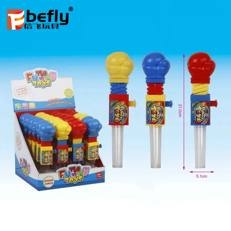 Пластиковые очень дешевые игрушки с трубкой для конфет оптом