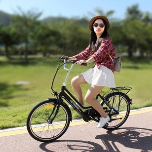 Popular bicicleta eléctrica clásica económica de 24 pulgadas para damas Venta caliente 26 "28" 250W 350W - Product Image 1