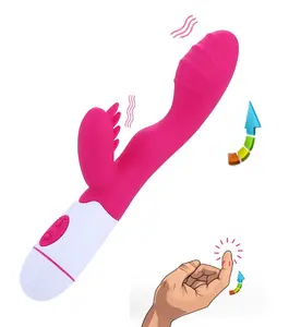 硅胶36速g点振动器阴蒂刺激器双电机手指按摩振动器女性成人用品性玩具
