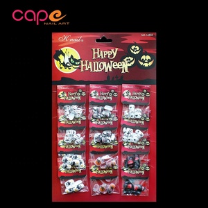 Kit de manucure pour Halloween, <span class=keywords><strong>faux</strong></span> <span class=keywords><strong>ongles</strong></span>, pointes de Nail Art, à faire soi-même, 10 pièces - Product Image 3