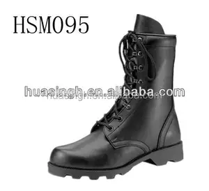 WCY-zapatos de combate de Autodefensa del FBI, botas tácticas de cuero negro de grano completo, estilo Altama