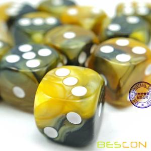 Bescon 12mm D6 Xúc Xắc 36 trong Cube, Các Loại Gemini ĐÁ Màu Sắc, 12mm Sáu Bên Chết (36) Khối của Con Xúc Xắc - Product Image 6