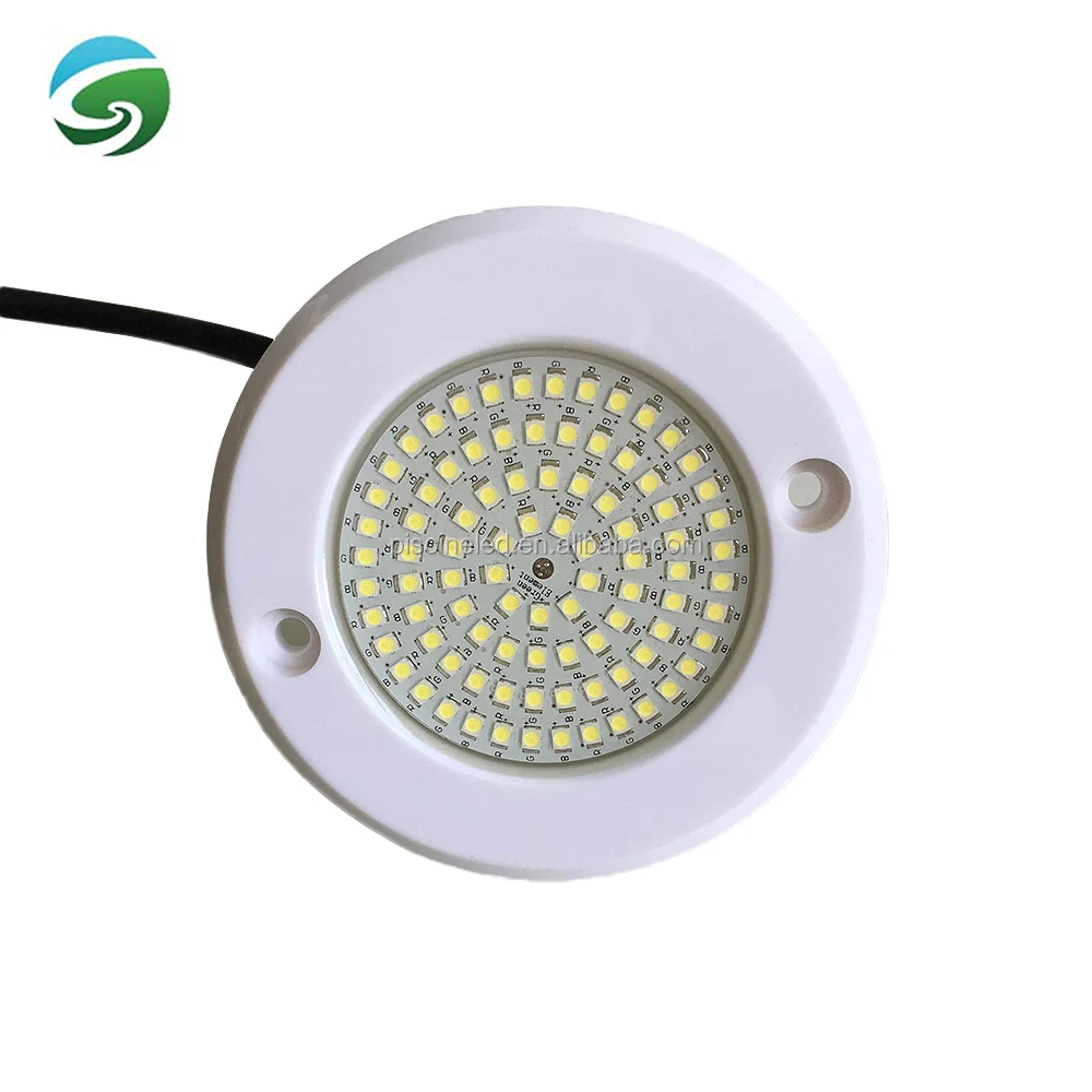 IP68 Waterproof Plastic Ultra Flat 8mm Rechargeable RGBW LED Pool Light Remote Control High CRI 90 Ra90 for Outdoor Pool