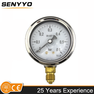 Mini calibrador de presión al por mayor de China 5 bar MPa manómetro de aceite manómetro - Product Image 3