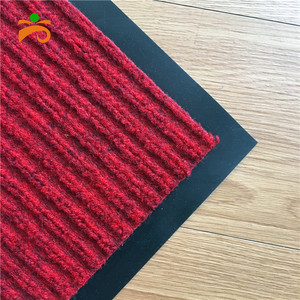 Tejido no tejido de espalda de PVC de poliéster de doble rayas al aire libre corredor alfombra de PVC - Product Image 6