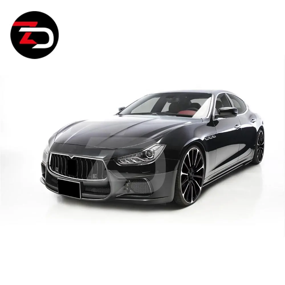 High Fitment WD Style Body Kit Front Lip Diffuser Spoiler Diffuser Side Skirts For Maserati Ghibli