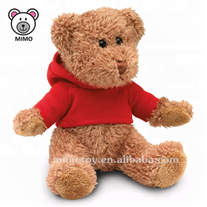 OEM LOGO Personnalisé En <span class=keywords><strong>Peluche</strong></span> <span class=keywords><strong>Peluche</strong></span> Ours en <span class=keywords><strong>peluche</strong></span> Brun T-shirts Vêtements BAS MOQ Dessin Animé Animal En <span class=keywords><strong>Peluche</strong></span> <span class=keywords><strong>Mini</strong></span> Ours En <span class=keywords><strong>Peluche</strong></span> en gros - Product Image 4