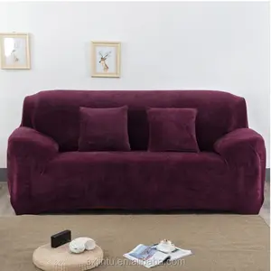 Nhung Sang Trọng Căng Vật Che Phủ Phong Cách Couch Sofa Bao Gồm