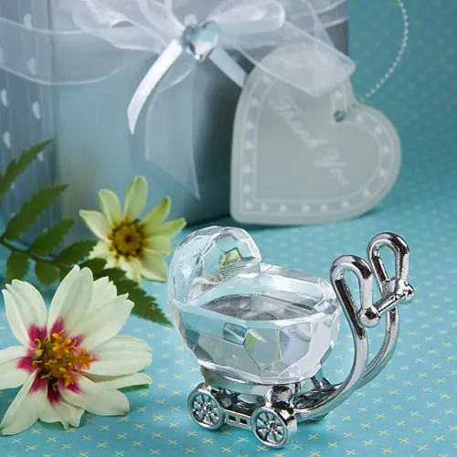 Crystal Baby Carriage Baby Shower Favors