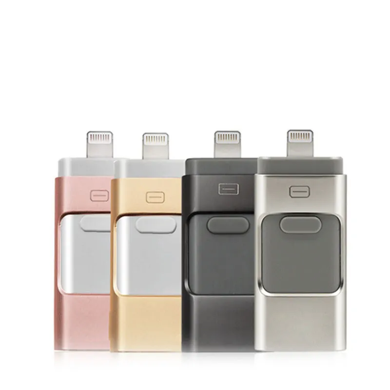 Super Mini 64Gb Usb Flash Drive, 3 Trong 1 Nhôm USB Flash Drive 16/32/64Gb Cho Iphone USB OTG