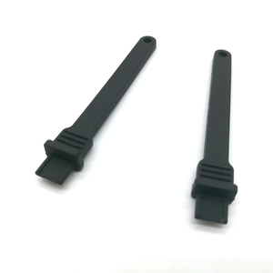 Custom ทนทานสีดำยางซิลิโคนสายคล้องคอ - Product Image 2