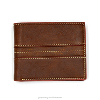Dompet Pria Senwang Desain Fashion, RFID, Ritsleting, Kancing, Motif Karakter, Panjang Pendek, Kulit Berlapis Lilin