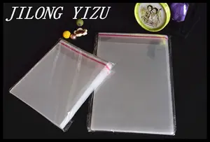 opp resealable plastic packing bag transparent for slippers/garment/clothes