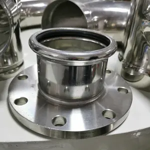 Stainless Steel DVGW M-profile Flange with press fittings coupling tube