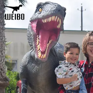 Volwassen wandelen dinosaurus kostuum voor 3d-films
