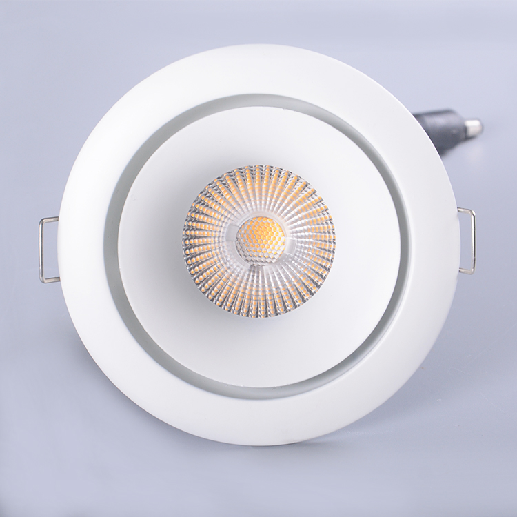 75mm Cut Out Recessed LED Downlights 11 Wattage Adjustable 6000k