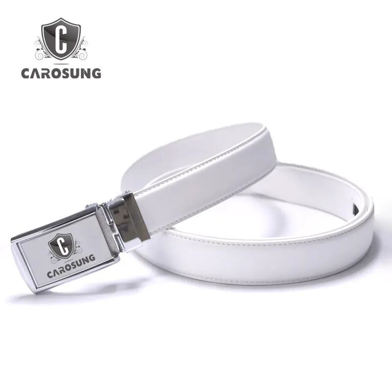 2021 Factory Golf Products Custom Golf clubs Genuine Leather White Belt for Men