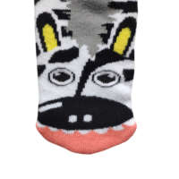 Chaussettes pour enfants - Chaussettes antidérapantes pour garçons et filles, motif animal amusant, spandex/polyester/coton, automne