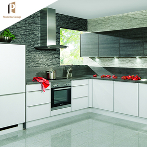 Moderno hotel de estilo de la isla de armario personalizado modular gabinete de cocina de alto brillo - Product Image 2