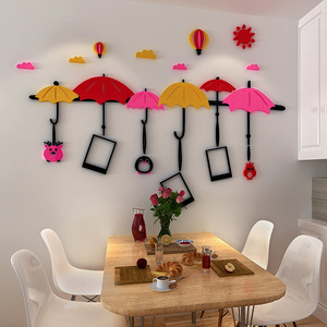 Pegatina de Pared 3D de Acrílico con Diseño de Niña de Dibujos Animados, Diseño Moderno para el Hogar, Impermeable, Ecológica, Decoración para Habitaciones <span class=keywords><strong>Infantiles</strong></span> y Jardines de Infancia - Product Image 2