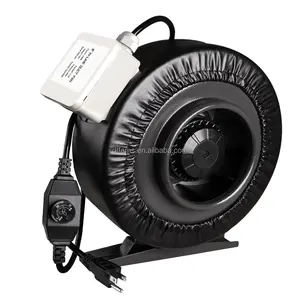 6 Inch 390 CFM Inline Duct Fan centrifugal Blower for Ventilation