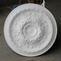 Médaillon mural décoratif en plâtre HN-800 pour hôtel, rosette de plafond moderne en polyuréthane, grande taille
