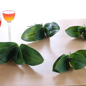 ดอกยางสัมผัสจริงวัสดุผ้าก้านเล็กสำหรับตกแต่งวันคริสต์มาสฮาโลวีน - Product Image 2