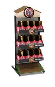 Qualité Assurée 3-Tier En Bois Sur Mesure Haut Magasin D'alcools Monster Energy Boire Du <span class=keywords><strong>Vin</strong></span> Bouteille Présentoir - Product Image 1