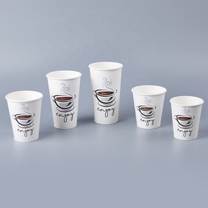 Tùy Chỉnh Thực Hiện Vasos Polipapel Phân Hủy Sinh Học 8Oz 10Oz 12Oz 16Oz 20Oz In Màu Dùng Một Lần <span class=keywords><strong>Pp</strong></span> Dome Nắp Giấy Cốc Cà Phê - Product Image 3