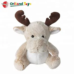 baby play soft fluffy cute christmas moose stuffed and plush moose toys