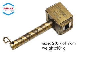 Venta caliente 3D creativo Thor martillo de Metal antiguo Aleación de Zinc abridor de botellas de <span class=keywords><strong>cerveza</strong></span> - Product Image 6