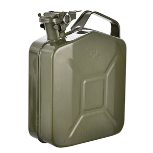 Méta Portative Militaire En Acier Inoxydable <span class=keywords><strong>5L</strong></span> Standard Américain D'<span class=keywords><strong>essence</strong></span> Jerrycan <span class=keywords><strong>Avec</strong></span> Étui <span class=keywords><strong>Bec</strong></span> - Product Image 1