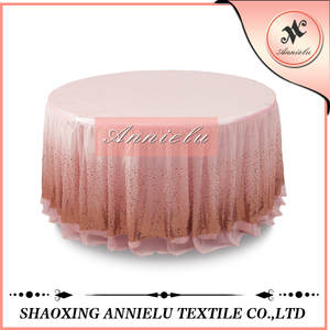 Nuevo color de la llegada de lentejuelas bordado de malla falda de la tabla - Product Image 1
