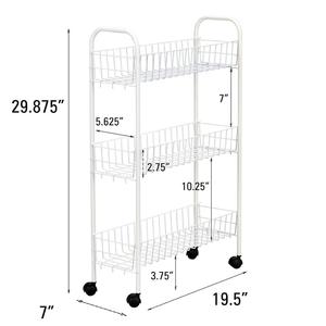 Cesta de alambre de 4 niveles para frutas y verduras, <span class=keywords><strong>carrito</strong></span> de almacenamiento profundo para cocina, soporte de alimentos - Product Image 3